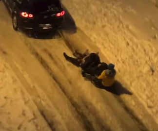 Ordu’da kar yağışı eğlenceye dönüştü; dans edip, kızakla kaydılar