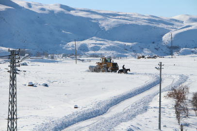 Bingöl'de 95 köy yolu kardan kapalı/Ek fotoğraflar
