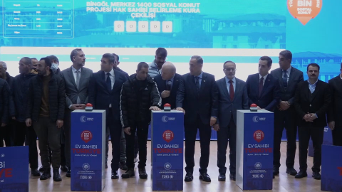 Bingöl'de Yüzyılın Konut Projesi için kuralar çekildi