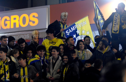 Kayseri’de Fenerbahçe taraftarları Süper Kupa'yı kutladı