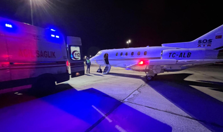 Kalp yetmezliği hastası 5 aylık bebek, ambulans uçakla sevk edildi