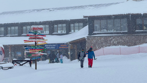 Erciyes Dağı’nda kar kalınlığı 180 santimetreye ulaştı