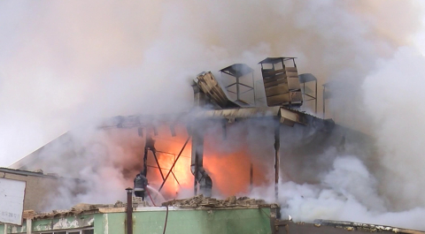 Erzurum'da iş yerinde patlama; yangın çıktı, 2 ölü/Ek fotoğraflar