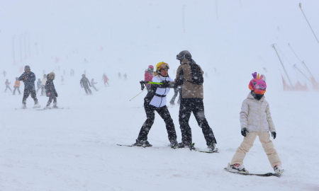 Palandöken’de kar kalınlığı 230 santimetreye ulaştı / Ek fotoğraflar