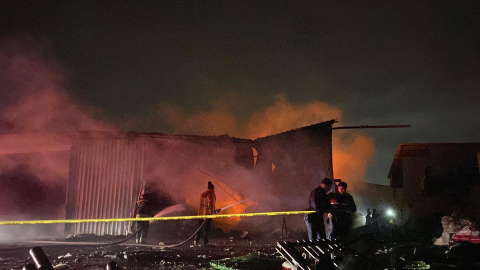 Tekirdağ'da geri dönüşüm tesisinde yangın