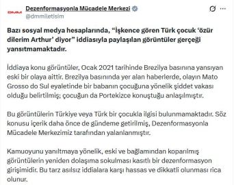 DMM'den 'İşkence gören Türk çocuğu' iddiasına ilişkin açıklama