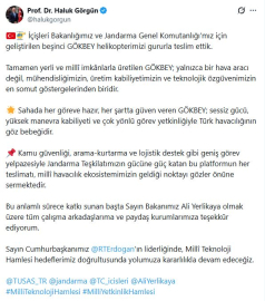 5'inci Gökbey helikopteri, Jandarma Havacılık Komutanlığı envanterine alındı (2)