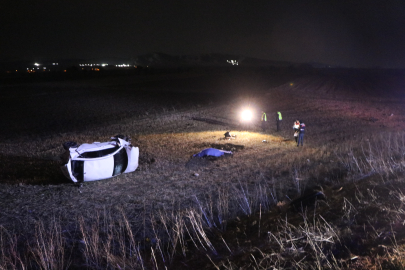 Kayseri’de otomobil şarampole yuvarlandı: 1 ölü, 4 yaralı