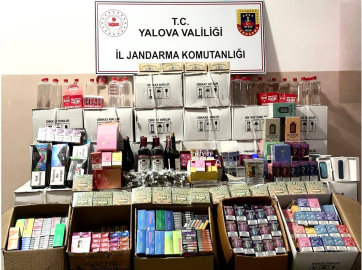 Yalova'da kaçak alkol ve tütün operasyonu: 2 gözaltı