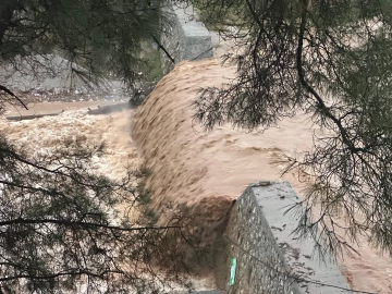 Aydın’da dere taştı; 9 ev tedbir amaçlı tahliye edildi