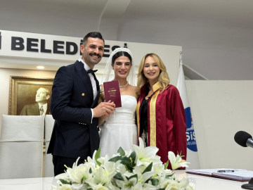 İstanbul- Şişli'de 14 Şubat Sevgililer Günü'nde 14 nikah kıyıldı