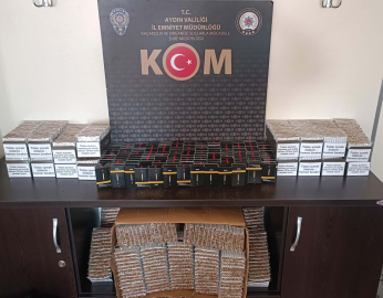 Aydın'da 24 bin dolu makaron ele geçirildi