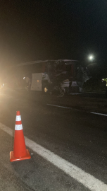 Ankara'da yolcu otobüsü, TIR'a çarptı: 1 ölü, 15 yaralı