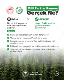 Bakanlıktan, Milli Parklar Kanun teklifi ile ilgili eleştirilere açıklama