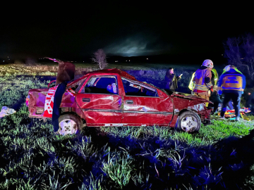 Takla atan otomobildeki 1 kişi öldü, 1'i ağır 3 kişi yaralandı