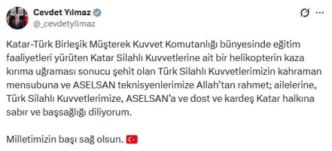 Siyasilerden helikopter kazası şehitleri için taziye mesajları (2)