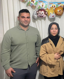 Kazada ölen 1 günlük sözlü çift, yan yana toprağa verildi