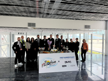 Milas-Bodrum Havalimanı sezonun ilk dış hat uçuşunu karşıladı