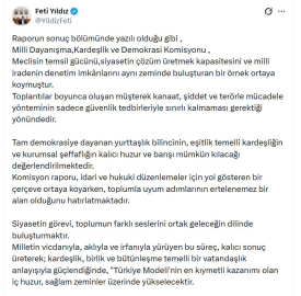 MHP'li Yıldız: Komisyonumuz, Türkiye'nin barışla ve kardeşlikle güçleneceğini göstermiştir
