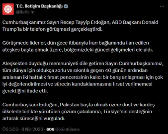 Cumhurbaşkanı Erdoğan, ABD Başkanı Trump ile telefonda görüştü