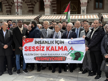 Tokat’ta İsrail'in 'idam yasası'na tepki eylemi