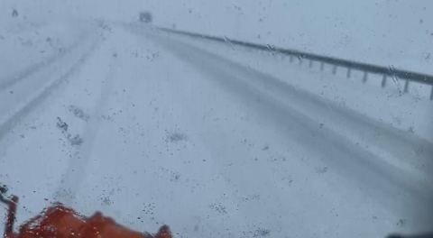 Karlıova'da kar yağışı (2)