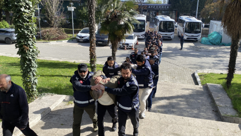 Samsun merkezli 3 ilde suç örgütü operasyonu; 25 gözaltı