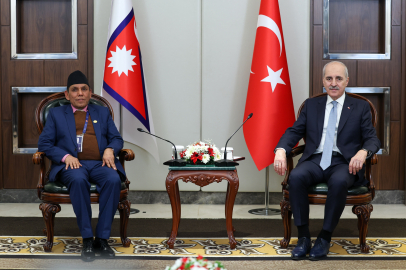 TBMM Başkanı Numan Kurtulmuş, Nepal Ulusal Meclis Başkanı Dahal ile bir araya geldi