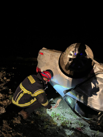 Otomobil takla attı; 1 ölü, 3 yaralı