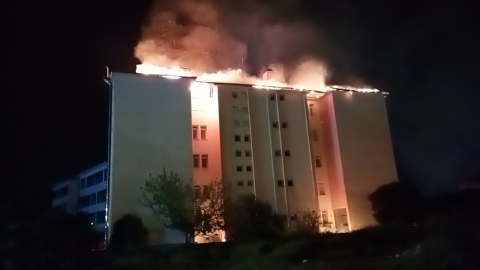 Aydın’da Fen Lisesi pansiyonunda yangın: 46 öğrenci tahliye edildi