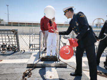 TCG Gökçeada, 23 Nisan'da Mersin'de ziyarete açıldı