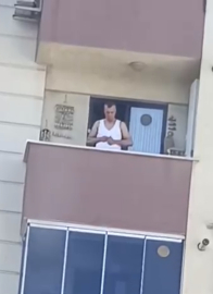 Pendik'te balkonda silah şarjörüne mermi dolduran şüpheli yakalandı