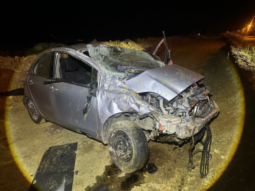 Edirne'de otomobil takla attı; 2 yaralı