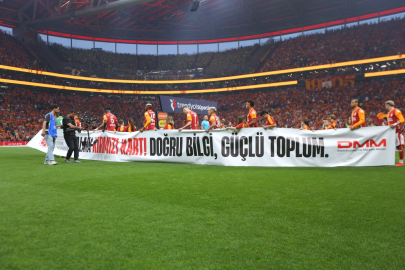 Derbi maçta 'Dezenformasyona Kırmızı Kart' mesajı