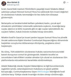 Bakan Gürlek: İsrail, uluslararası hukuku tanımadığını bir kez daha göstermiştir