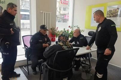 Emekliyi, dolandırılmaktan güvenlik görevlileri ve polisler kurtardı