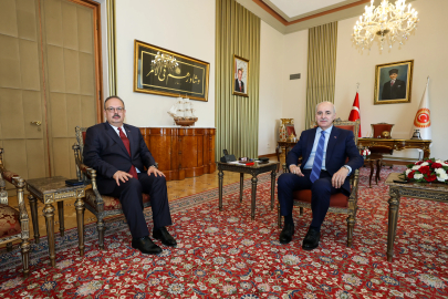 TBMM Başkanı Kurtulmuş, Ankara Valisi Canbolat'ı kabul etti