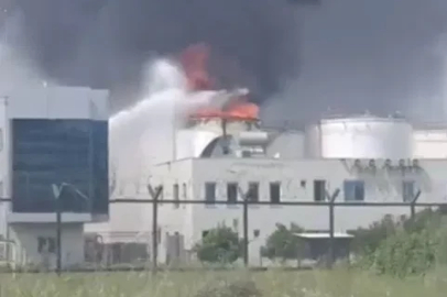 Mersin'de biyodizel üretim tesisinde yangın