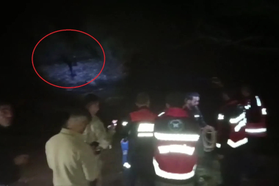 Çayda mahsur kaldı, 5 saat sonra kurtarıldı