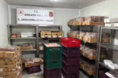 Ankara'da sağlıksız koşullarda 40 ton et ele geçirildi; 2 gözaltı