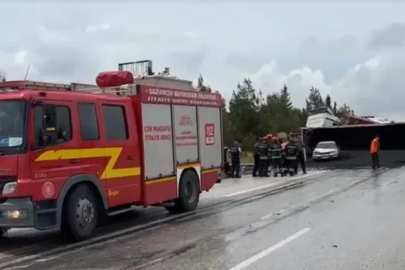 Gaziantep'te 4 araçlı zincirleme kaza; 1 yaralı