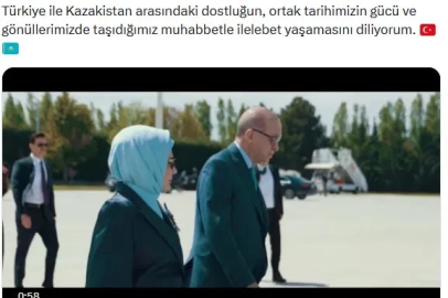 Emine Erdoğan'dan Kazakistan paylaşımı