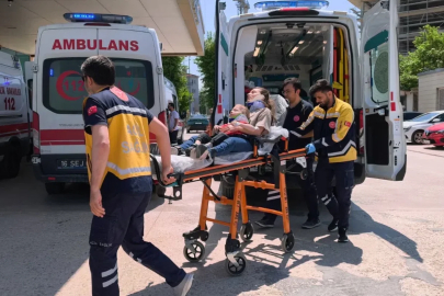 Otomobil takla attı; 1’i çocuk, 5 yaralı