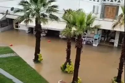 Düzce'de sağanak; ev ve işyerlerini su bastı