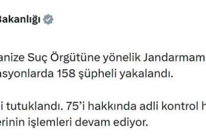 11 ilde 15 ayrı organize suç örgütüne operasyon; 71 tutuklama