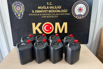 Muğla'da 475 litre etil alkol ele geçirildi