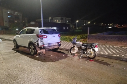 Motosiklet park halindeki cipe çarptı: 1 ölü, 1 yaralı