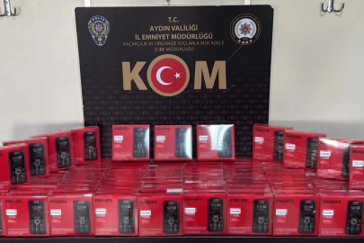 Aydın'da IMEI kayıtsız 100 cep telefonu ele geçirildi