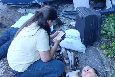 Kontrolden çıkan otomobil takla attı 4 yaralı