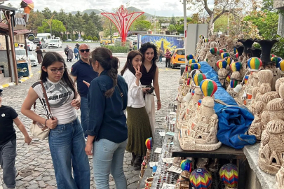 Kapadokya'da bayram tatili yoğunluğu